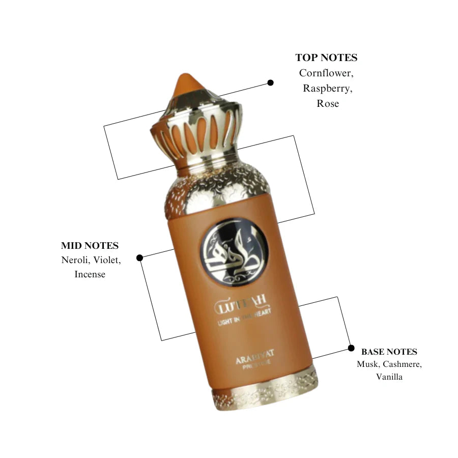 Lutfah Light In The Heart 80ml - Eau De Parfum My Perfumes - Arabiyat prestige