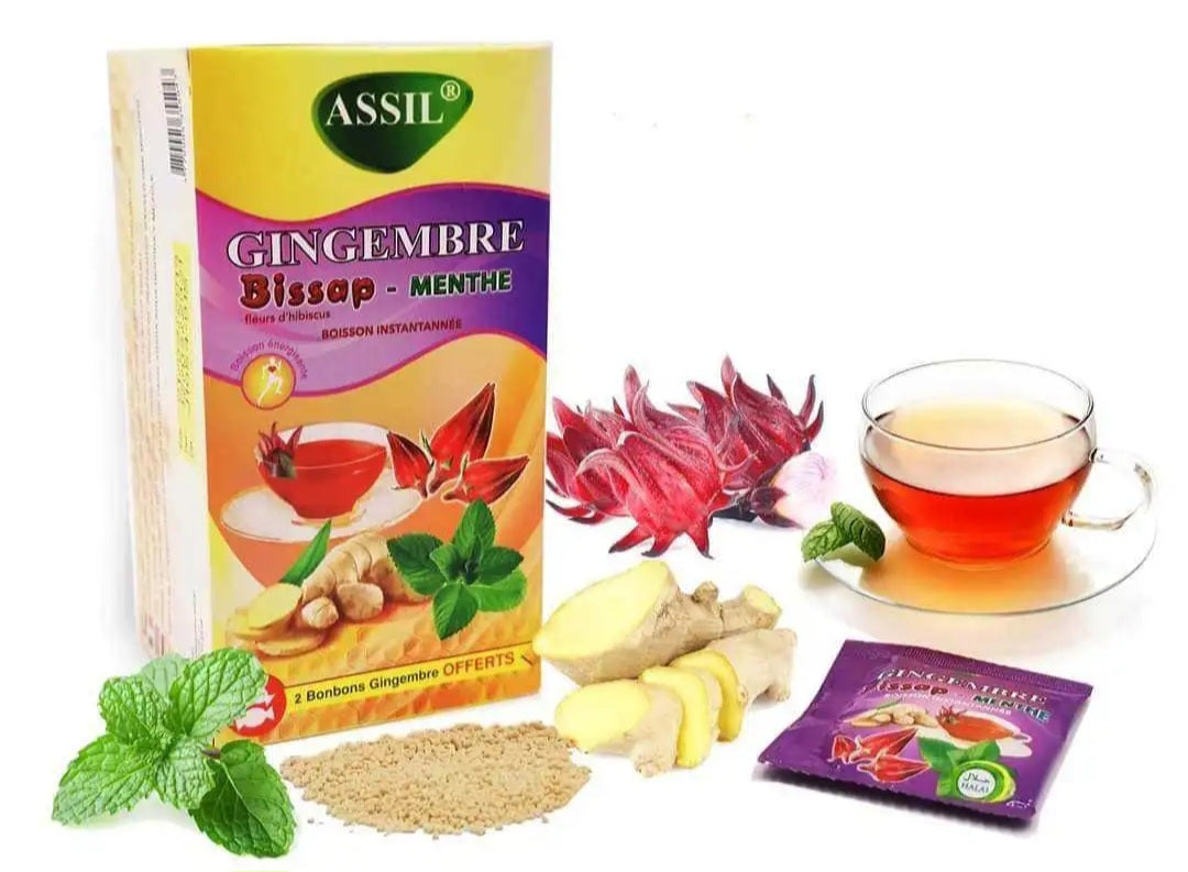 Ginger ginger tea honey bissap 250 gr