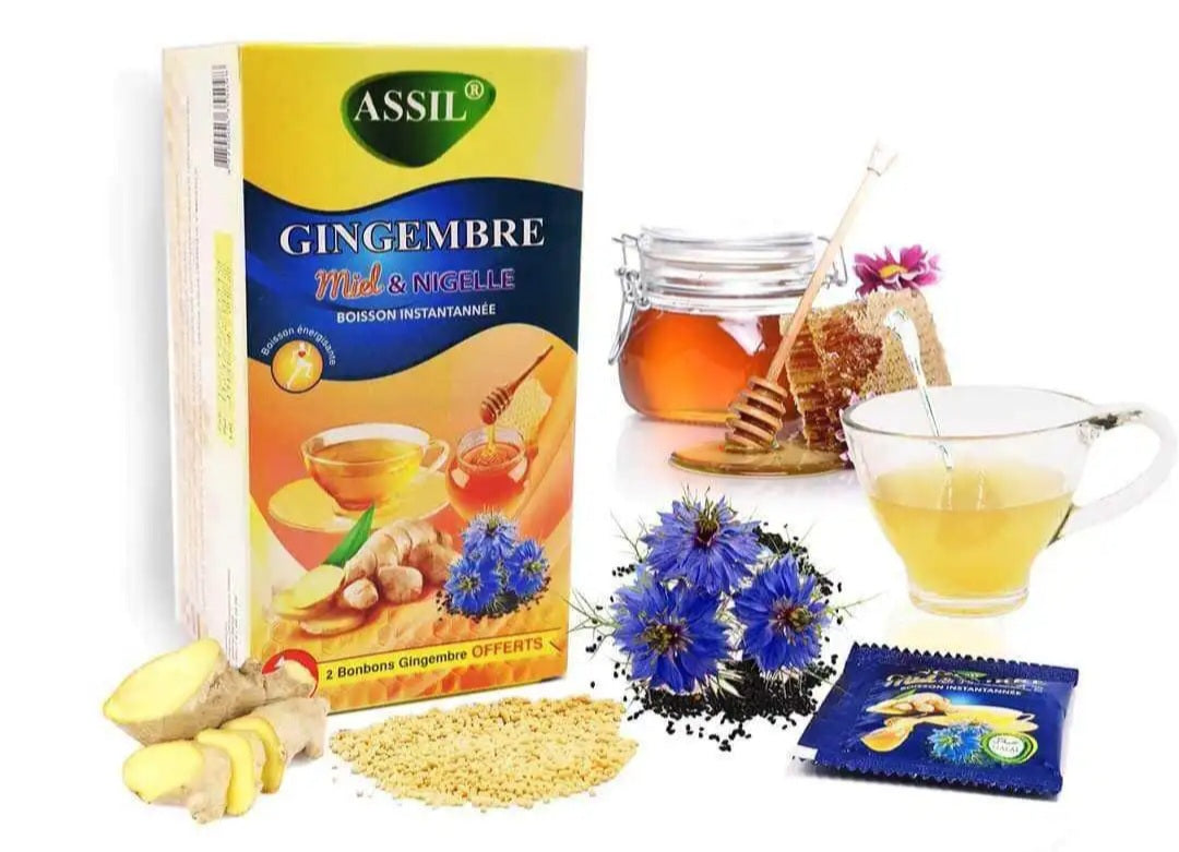 Ginger, honey &amp; nigelle herbal tea 