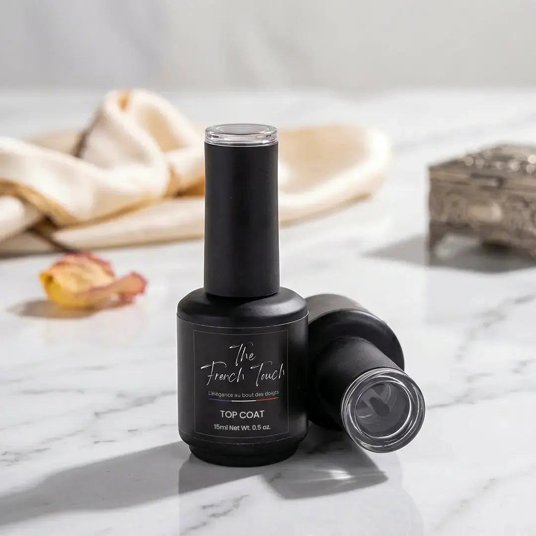Top Coat No Wipe Semi-Permanent — Finition Miroir Brillant Longue Tenue The FrenchTouch