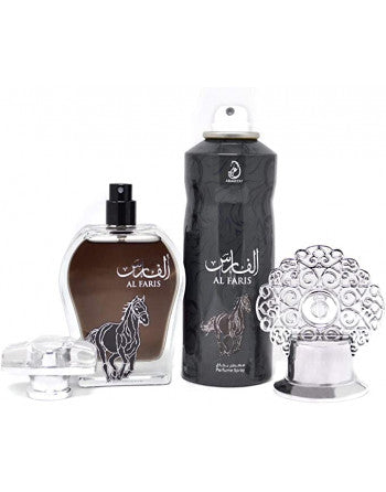 الفارس - مجموعة هدايا عطوري | عطر 100 مل + سبراي 200 مل | Arabiyat prestige