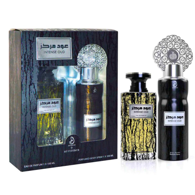 إنتنس Oud - صندوق عطوري | عطر 100 مل + سبراي 200 مل | Arabiyat prestige